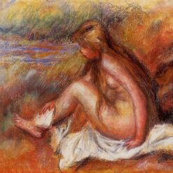 Buy Renoir’s "Bather Seated by the Sea" – High-Quality Oil Painting Reproduction | Custom Canvas Art from Dafen Village