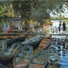 Impressionist Bathers at La Grenouillere by Claude Monet, 1869 – Handcrafted Oil Painting from Dafen Village