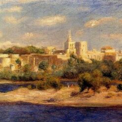 Buy "Bathers on the Banks of the Thone in Avignon" by Pierre-Auguste Renoir – Beautiful Bathing Scene Reproduction on Canvas | Dafen Village