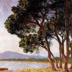 Beach in Juan-les-Pins by Claude Monet (1888) – Fine Oil Painting Reproduction for Nautical and Seaside Interior Themes