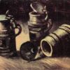 High-Quality Reproduction of Van Gogh’s Beer Tankards – 1885 Still Life Artwork for Rustic Decor from Dafen Village Studio