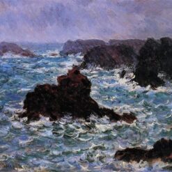 Claude Monet's Belle-Ile, Rain Effect (1886) – Hand-Painted Custom Oil Art from Dafen Village Studio