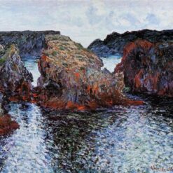 Claude Monet's Belle-Ile, Rocks at Port-Goulphar (1886) – Custom Oil Painting from Dafen Village Studio