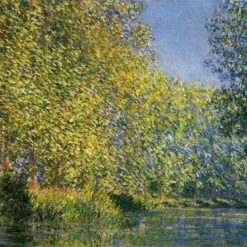 Impressionist Masterpiece: Bend in the River Epte by Claude Monet - Oil Painting Reproduction from Dafen Village