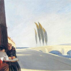 Le Bistrot (The Wine Shop)" by Edward Hopper 1909 - Hand-Painted Oil Painting Reproduction | Fine Art Canvas from Dafen Village