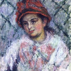 Blanche Hoschede by Claude Monet (1880) - Custom Oil Painting for Home Decor by Dafen Village Artists