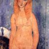 Blonde nude Amedeo Modigliani Date: 1917; Paris, France