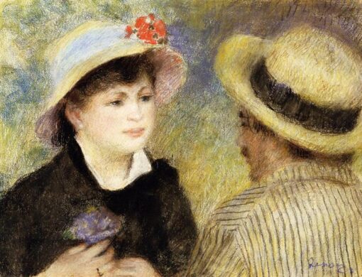 Authentische Reproduktion von Renoirs “Bootspaar” - Ölgemälde nach Maß von 1880-1881 Intime Bootsszene | Dafen Village