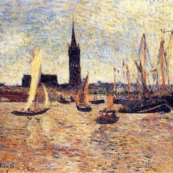 Paul Gauguin "Bordeaux Harbour" 1886 - Oil Painting Reproduction | Peaceful Maritime View of the Bordeaux Port