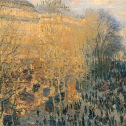 Impressionist Style Boulevard des Capucines by Claude Monet – Custom Oil Painting Reproduction from Dafen Village