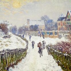 Dafen Village Oil Painting Studio - Boulevard Saint-Denis, Argenteuil, in Winter (1875) by Claude Monet