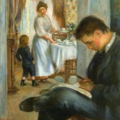 Authentic Reproduction of Renoir’s "Breakfast at Berneval" – Custom Oil Painting of the 1898 French Breakfast Scene | Dafen Village