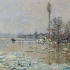 Impressionist Oil Painting Reproduction: Claude Monet's Breakup of Ice (1880) - Handcrafted by Dafen Village Artists