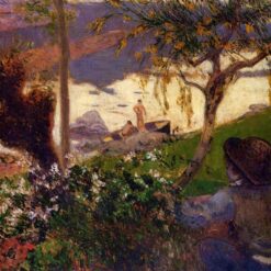 Breton Boy by the Aven River" by Paul Gauguin 1888 - Hand-Painted Oil Painting Reproduction | Fine Art Canvas from Dafen Village