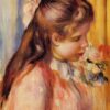 Buy "Bust of a Young Girl" by Pierre-Auguste Renoir – Beautiful Youthful Portrait Reproduction on Canvas | Dafen Village