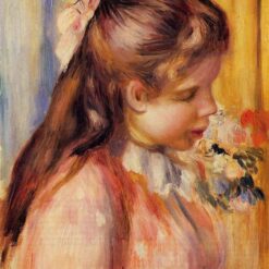 Buy "Bust of a Young Girl" by Pierre-Auguste Renoir – Beautiful Youthful Portrait Reproduction on Canvas | Dafen Village