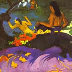 By the Sea" (Fātata te Miti) by Paul Gauguin - 1892 Fine Art Oil Painting Reproduction