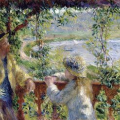 Authentic Reproduction of Renoir’s "By the Water (Near the Lake)" – Custom Oil Painting of a Serene Water Landscape | Dafen Village