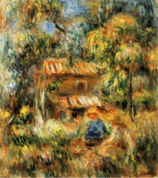 Authentic Reproduction of Renoir’s “Cagnes Landscape” – Custom Oil Painting of Serene Mediterranean Views | Dafen Village