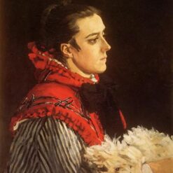 Claude Monet Camille with a Small Dog 1866 – Dafen Village Studio’s Expert Oil Painting Reproduction