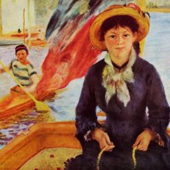 Buy Renoir’s "Canoeing (Young Girl in a Boat)" – High-Quality Oil Painting Reproduction of Girl in a Boat Scene | Dafen Village