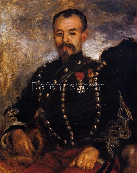 Authentic Reproduction of Renoir’s “Captain Edouard Bernier” – Custom Oil Painting of a French Naval Officer | Dafen Village