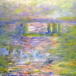 Hand-Painted Claude Monet Charing Cross Bridge 2 Oil Painting (1899-1901) - High-Quality Reproduction by Dafen Village Artists