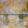Impressionist Style Charing Cross Bridge (1899-1901) by Claude Monet | Hand-Painted Oil Painting | Exclusive Art from Dafen Village