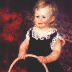 Renoir’s "Child with a Hoop" – Custom Oil Painting Reproduction for Lovers of Childhood Portraits and Joyful Art | Dafen Village