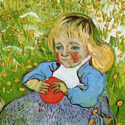 Authentic Van Gogh Child with Orange Replica – Classic 1890 Portrait Artwork by Dafen Village Artists