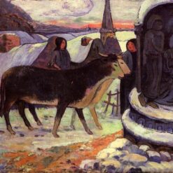Christmas Night" by Paul Gauguin - 1894 Oil Painting Reproduction