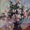 Claude Monet Chrysanthemums Reproduction | Elegant Impressionist Floral Art for Your Home | Dafen Village Oil Painting Studio
