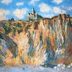Buy Church at Varengeville, Morning (1882) by Claude Monet – Hand-Painted Oil Painting for Your Living Room