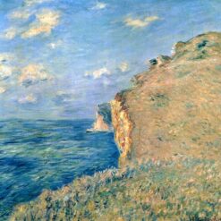 Stunning Cliff at Fécamp by Claude Monet - Custom Oil Painting Reproduction - Dafen Village Studio