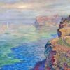 Claude Monet Cliff at Grainval near Fécamp 1881 - Original-Style Oil Painting by Dafen Village Artists