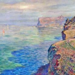 Claude Monet Cliff at Grainval near Fécamp 1881 - Original-Style Oil Painting by Dafen Village Artists