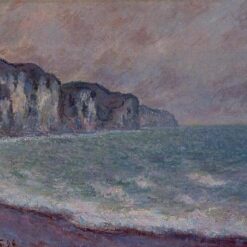 Impressionist Landscape Art – Cliff at Pourville by Claude Monet (1896) | Fine Oil Painting from Dafen Village