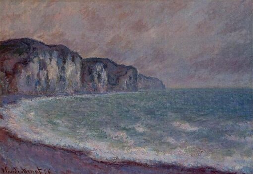 Impressionist Landscape Art – Cliff at Pourville by Claude Monet (1896) | Fine Oil Painting from Dafen Village
