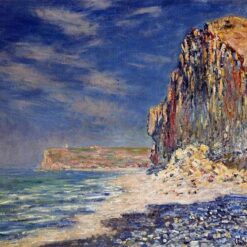 Claude Monet Cliff Near Fécamp (1881) Reproduction - Handcrafted Oil Painting by Expert Dafen Village Artists