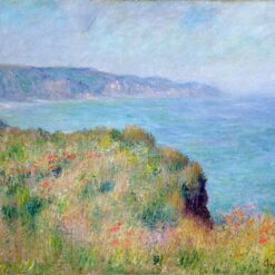 Monet's Cliff near Pourville (1882) Reproduction, High-Quality Hand-Painted Oil Painting from Dafen Village Studio