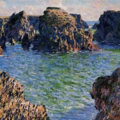 Custom Claude Monet Oil Painting Reproduction of Coming into Port-Goulphar, Belle-Ile (1886) – Coastal Landscape by Dafen Village Artists