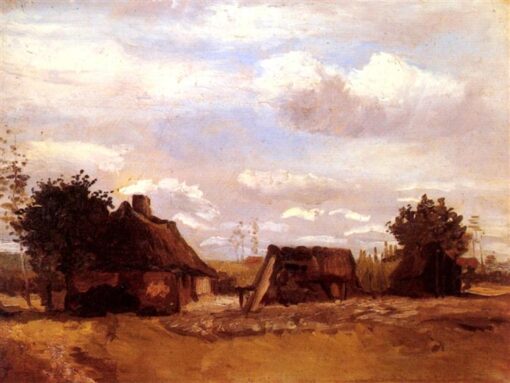 High-Quality Reproduction of Van Gogh’s Cottage – Beautiful 1885 Oil Painting from Dafen Village Studio