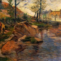 Paul Gauguin "Cove opposite Pont-Aven Harbor" 1888 - Authentic Oil Painting Reproduction | Elegant Canvas Art from Dafen Village