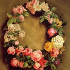 Buy "Crown of Roses" by Renoir – Hand-Painted Oil Painting of a Woman in Floral Elegance | Dafen Village