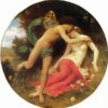 Custom Oil Painting of Bouguereau's "Cupid and Psyche" | Elegant 1875 Artwork from Dafen Village
