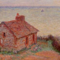 Claude Monet Customs House, Rose Effect 1897 – Exclusive Oil Painting Reproduction, Dafen Village Studio