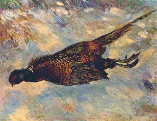 Achetez “ Faisan mort dans la neige ” de Pierre-Auguste Renoir – Reproduction peinte à la main à l'huile d'une scène hivernale naturelle | Village de Dafen