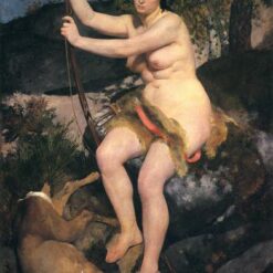 Impressionist Oil Reproduction of Renoir's "Diana" (1867) – Timeless Mythological Scene | Dafen Village