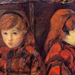 Double Portrait of a Young Girl (Mademoiselle Lafuite)" by Paul Gauguin 1883 - Oil Painting Reproduction | Detailed Portrait of a Parisian Beauty
