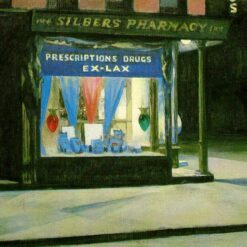 Drug Store" by Edward Hopper 1927 - Hand-Painted Oil Painting Reproduction | Fine Art Canvas from Dafen Village